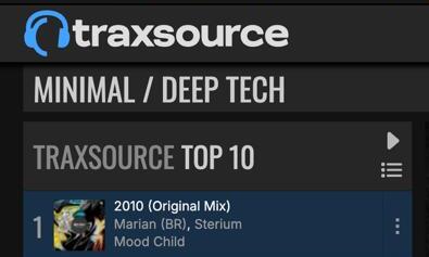 Marian (BR) & Sterium – “2010” Hits #1 on Traxsource